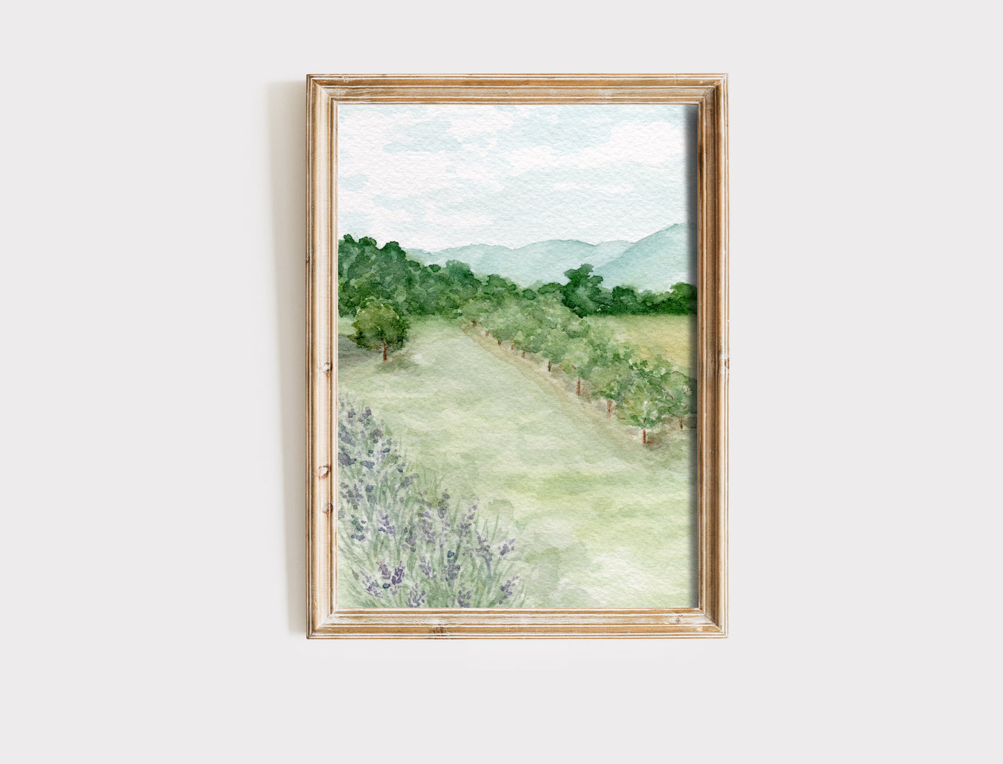 "Lavender at Grandad's" - Art Print