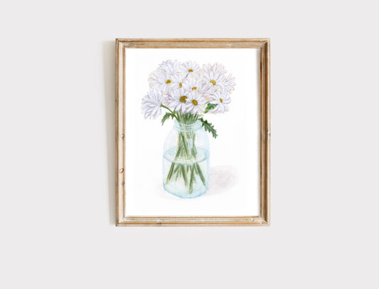 Daisies, the Friendliest Flower - Art Print