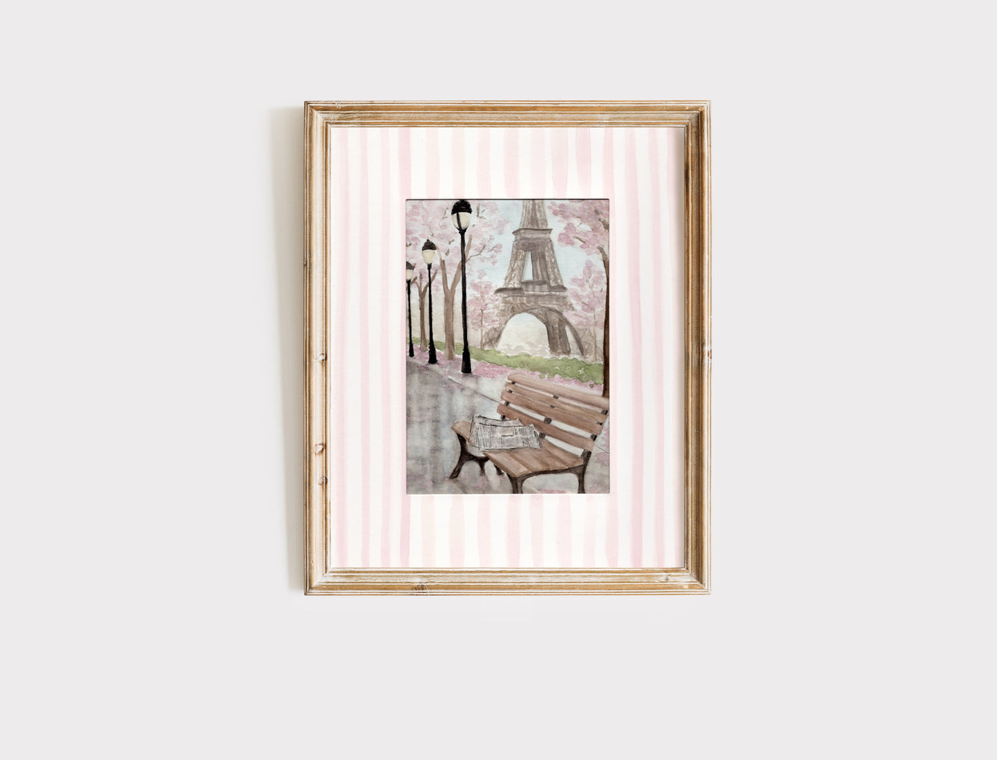 Morning in Paris - Eiffel Tower Spring Art Print