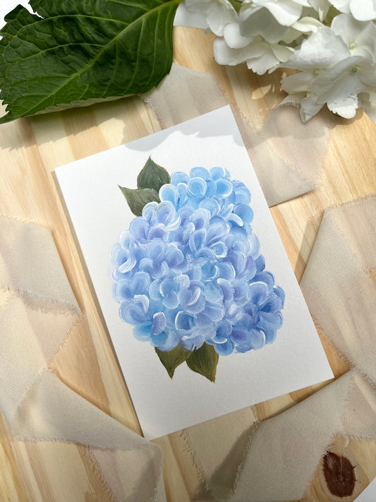 "11"- Hydrangea #11| 4x6in Original Hydrangea Painting