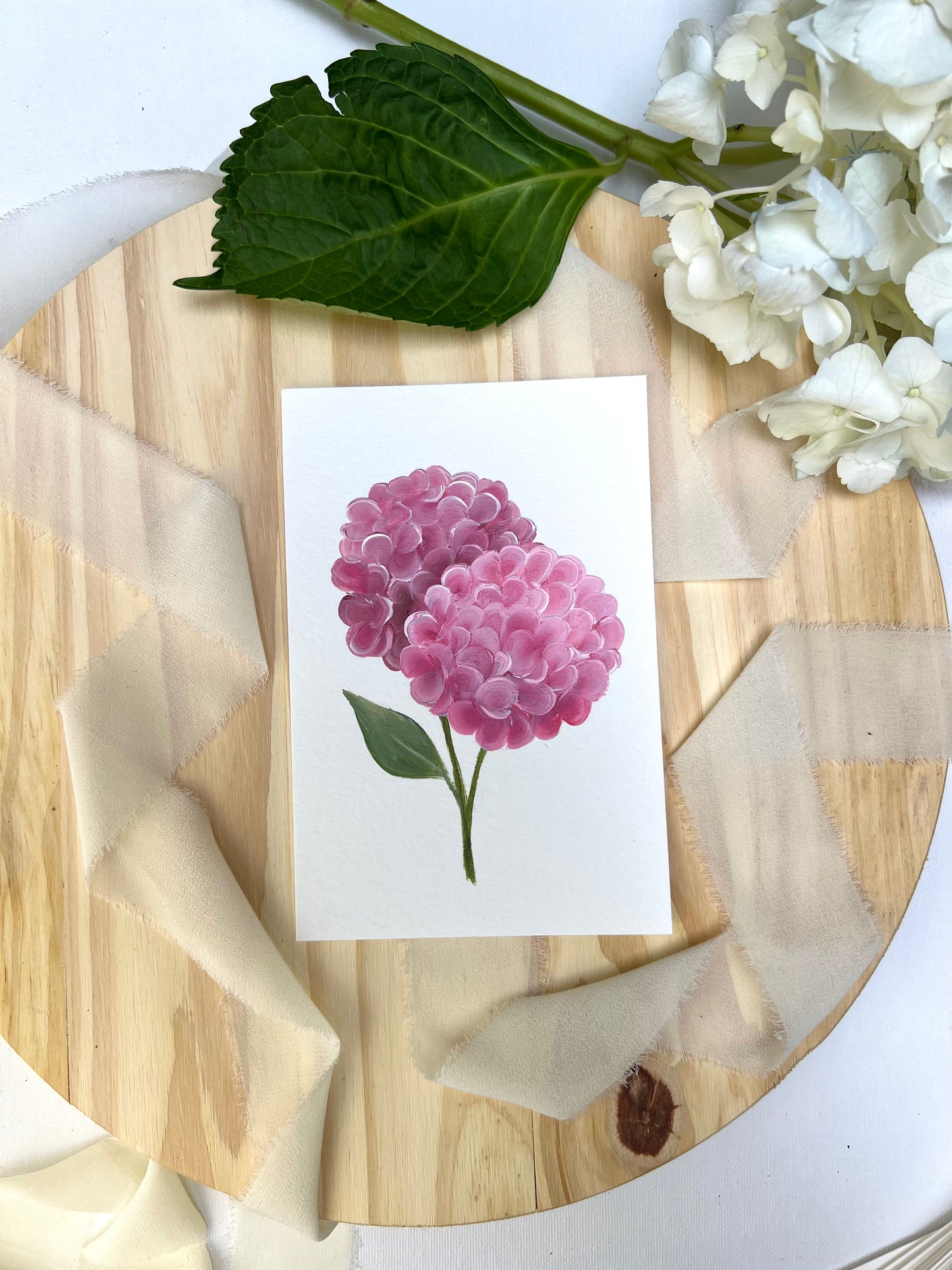 "26"- Hydrangea #26 | 4x6in Original Hydrangea Painting