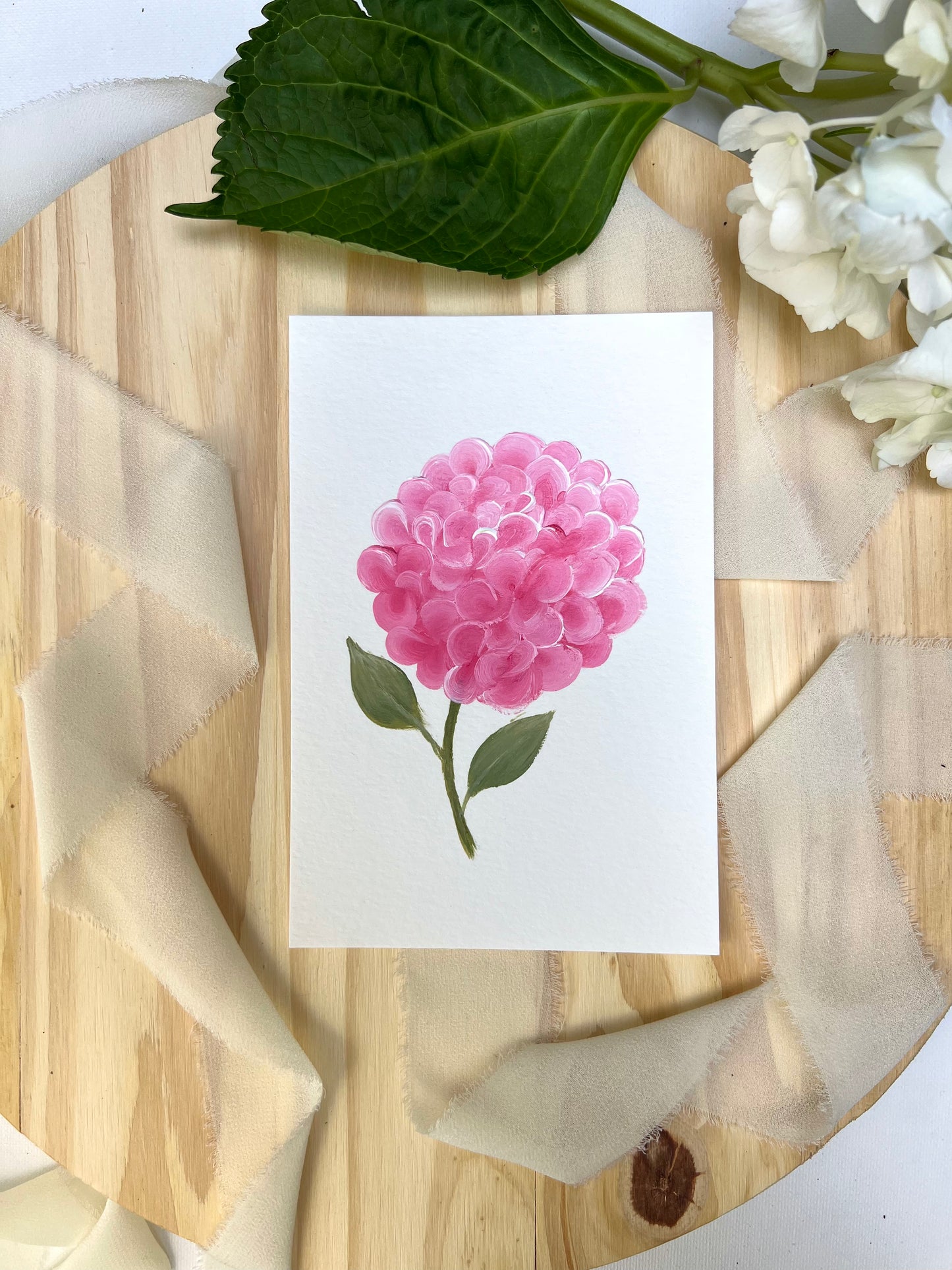 "27"- Hydrangea #27 | 4x6in Original Hydrangea Painting