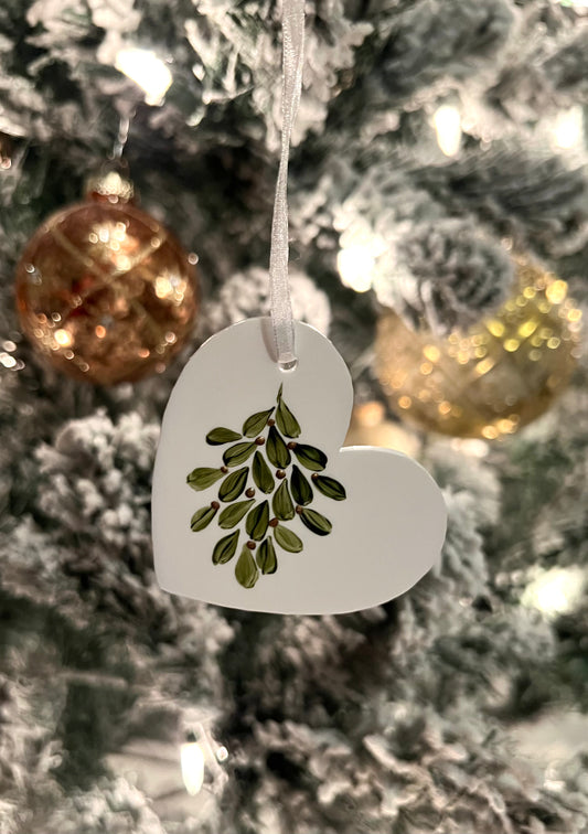 Mistletoe Kiss No. 52 - Original Acrylic Christmas Ornament