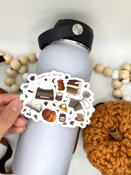 Autumn Favorites Sticker, 4x2.87in