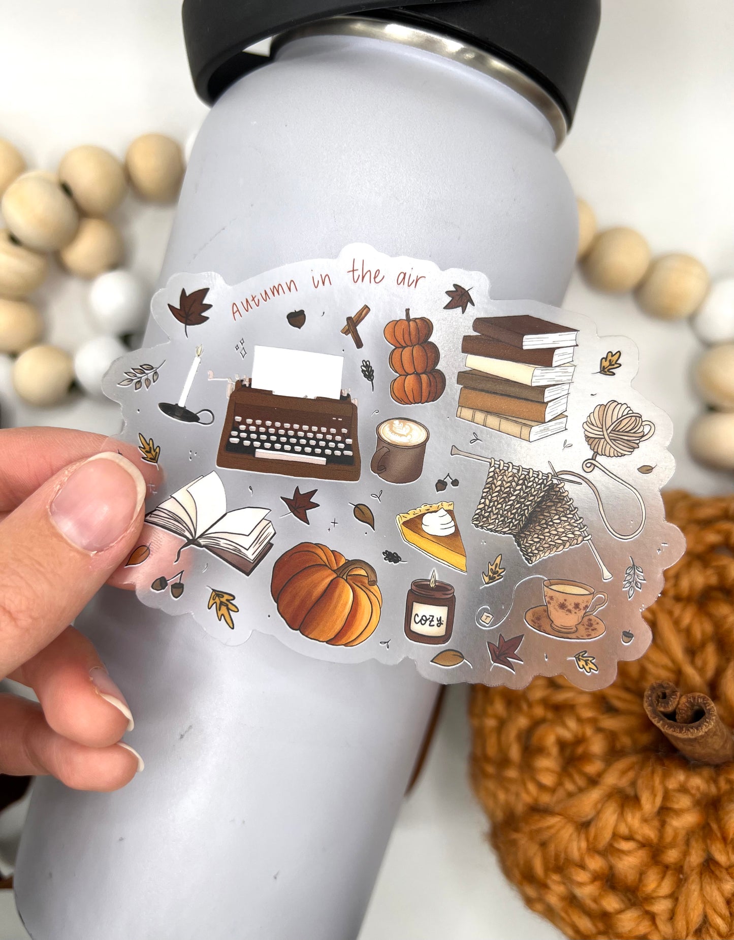 Autumn Favorites Sticker, 4x2.87in