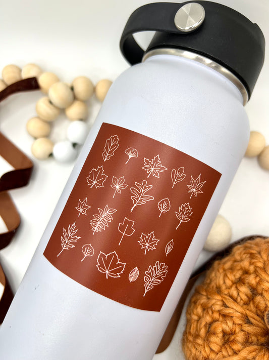 Autumn Leaves Sticker, 3x3in