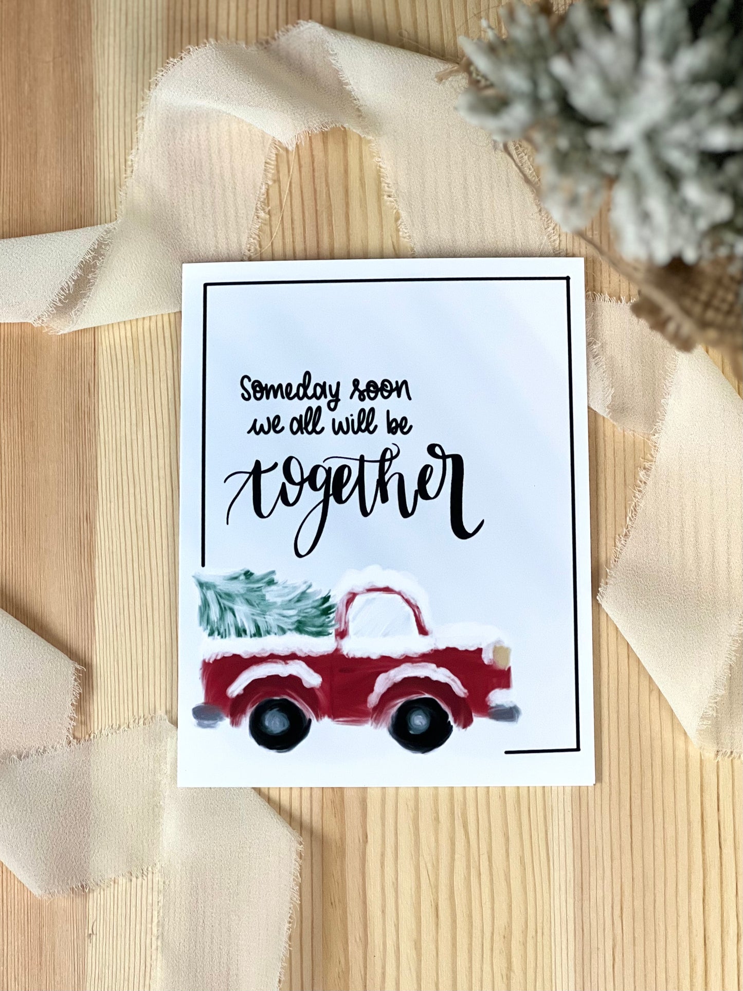 Someday Soon Truck Holiday Greeting Card