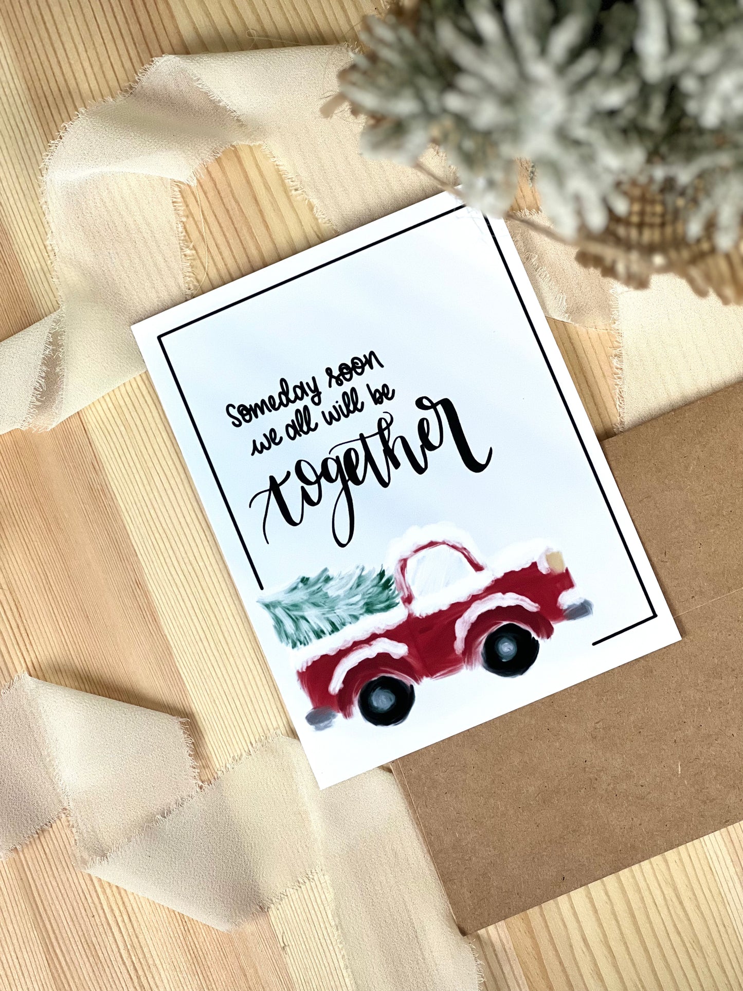 Someday Soon Truck Holiday Greeting Card