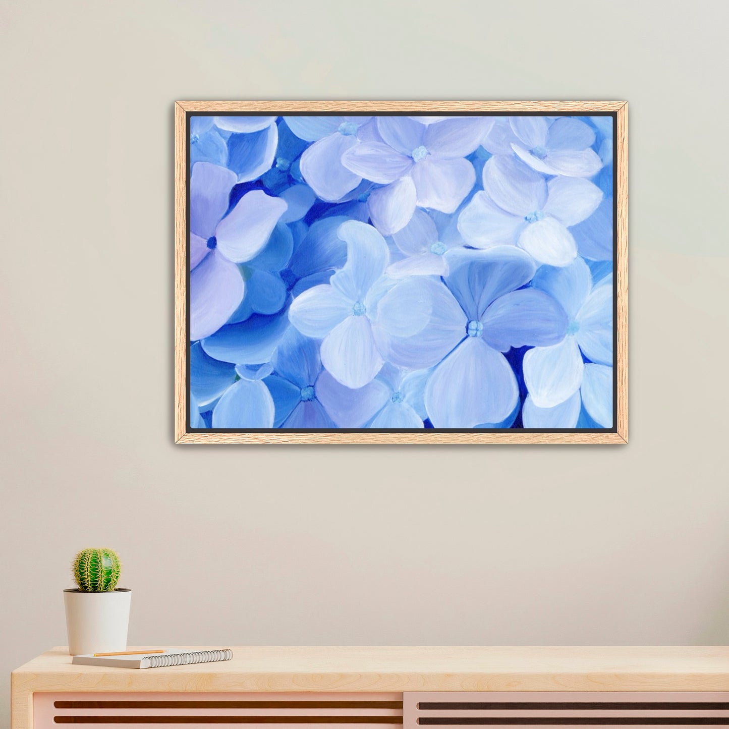 "Bright as Being Seen" - Framed Canvas Print