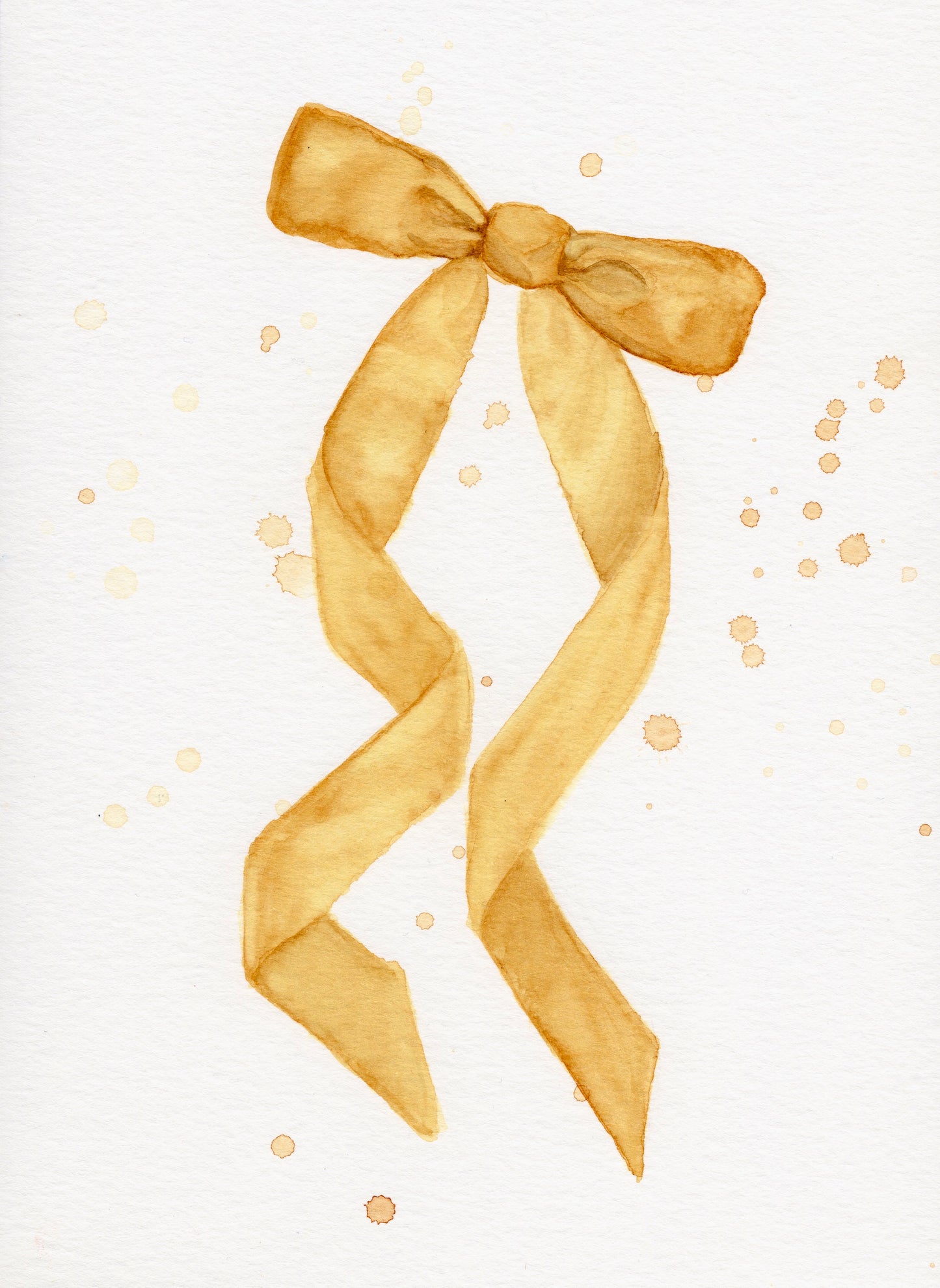 "Dom Perignon"| 5x7in Original Bow Painting