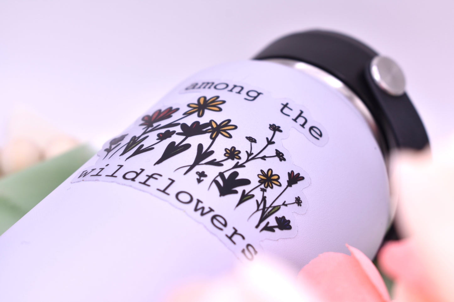 Among the Wildflowers Sticker, 3x2.5in