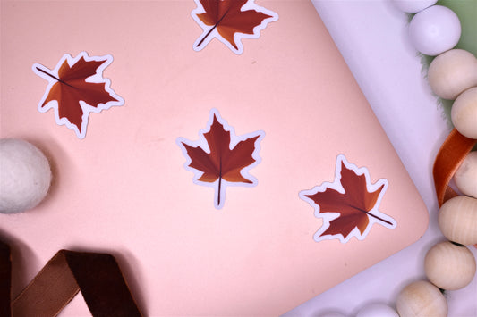 Autumn Leaf Sticker, 1.33x1.5in