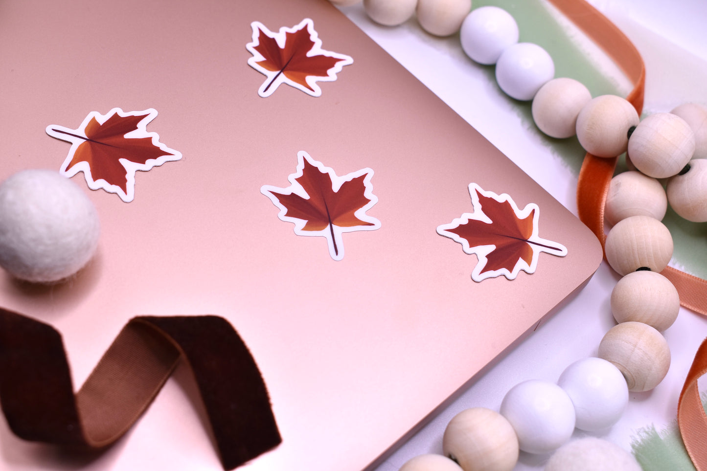 Autumn Leaf Sticker, 1.33x1.5in
