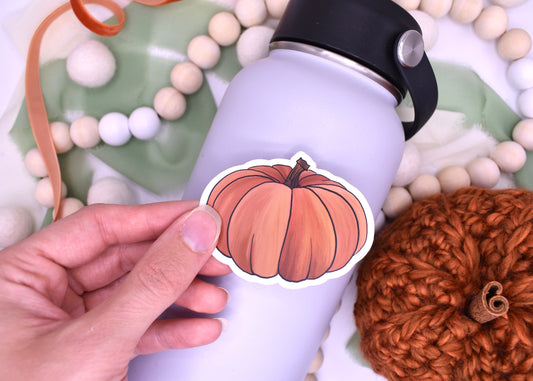 Big Pumpkin Sticker, 2.54x2in