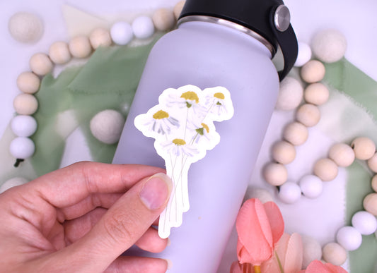 Chamomile Sticker, 1.9x3in