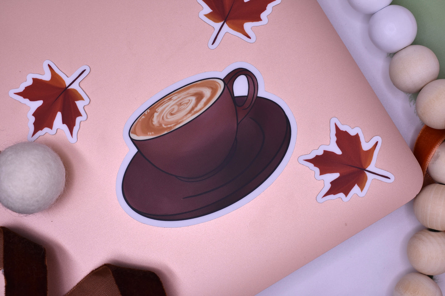 Coffee Cup Sticker, 3x2.18in