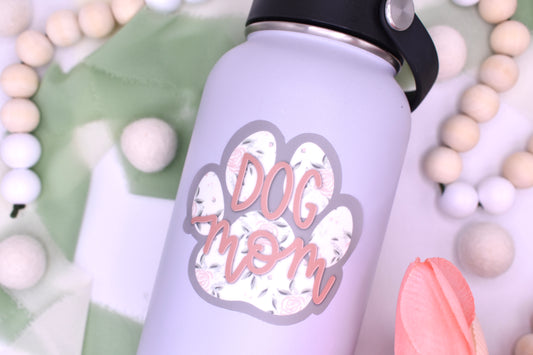 Dog Mom Sticker, 3x2.81in