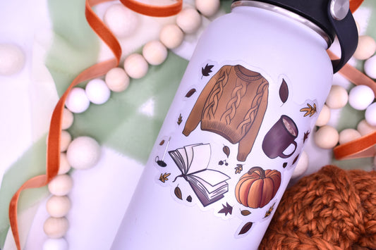 Fall Favorites Sticker, 4x3.69in