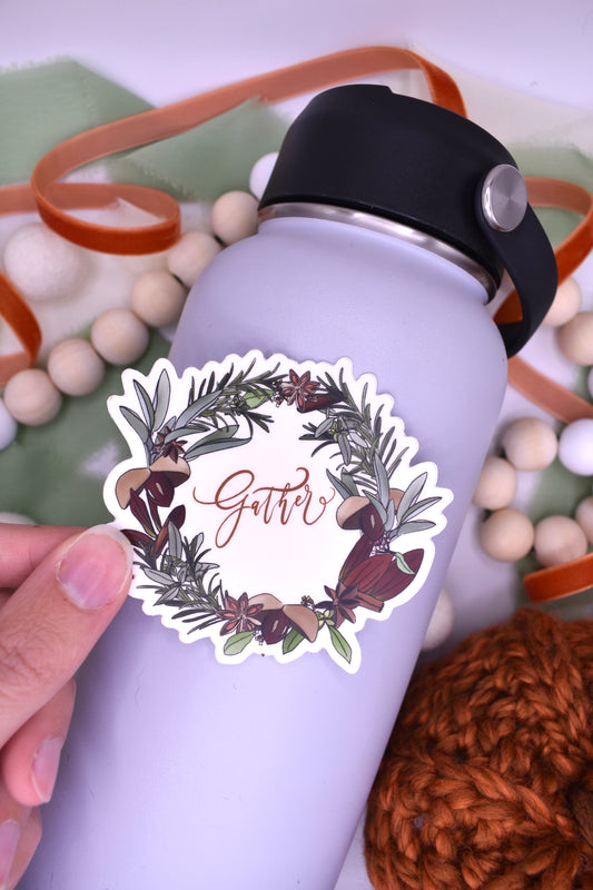 Gather Wreath, 3x2.75in