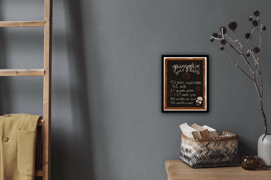 Pumpkin Spice Latte Art Print