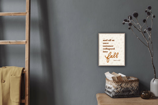 Fall Quote Art Print