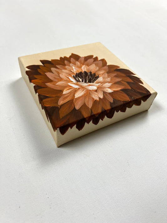 "Early Leaf's a Flower"- 6x6in Original Painting