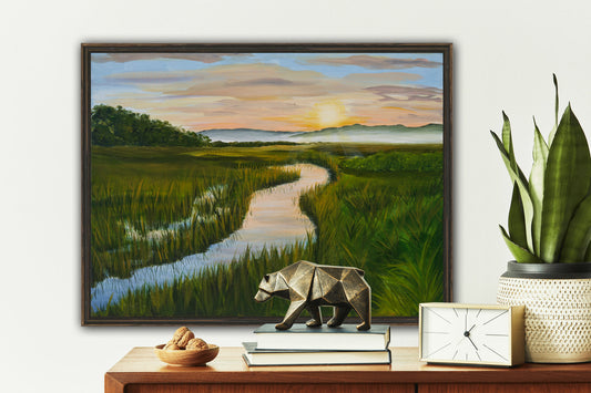 "Silent Splendid Sun" Art Print