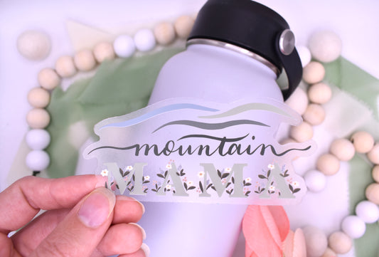 Mountain Mama Sticker, 4x1.79in