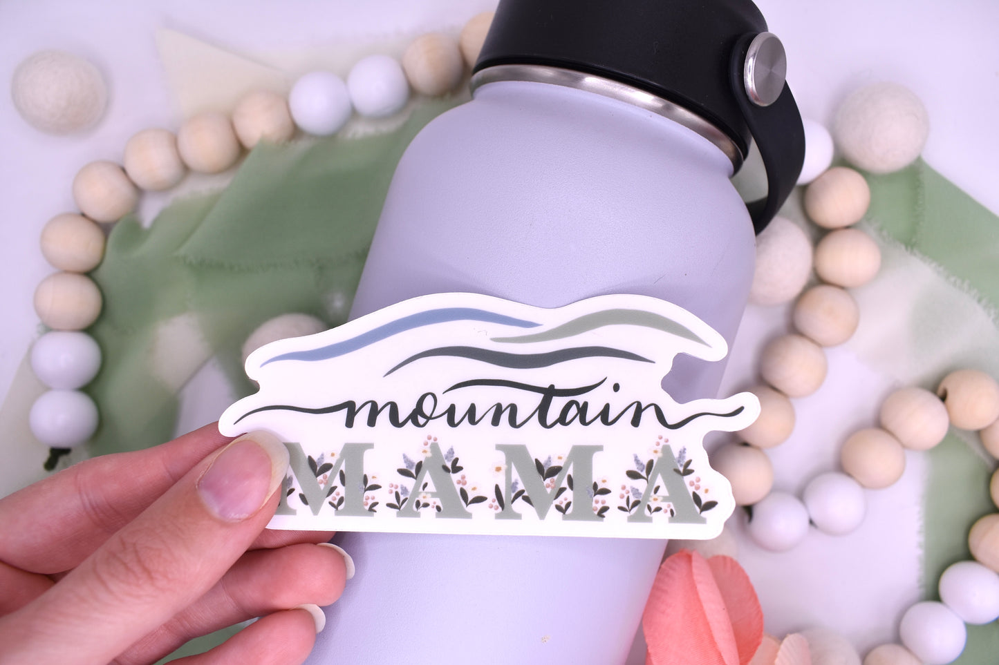 Mountain Mama Sticker, 4x1.79in