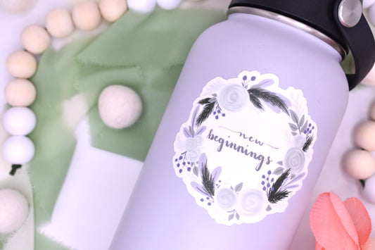 New Beginnings Wreath, 3x3in