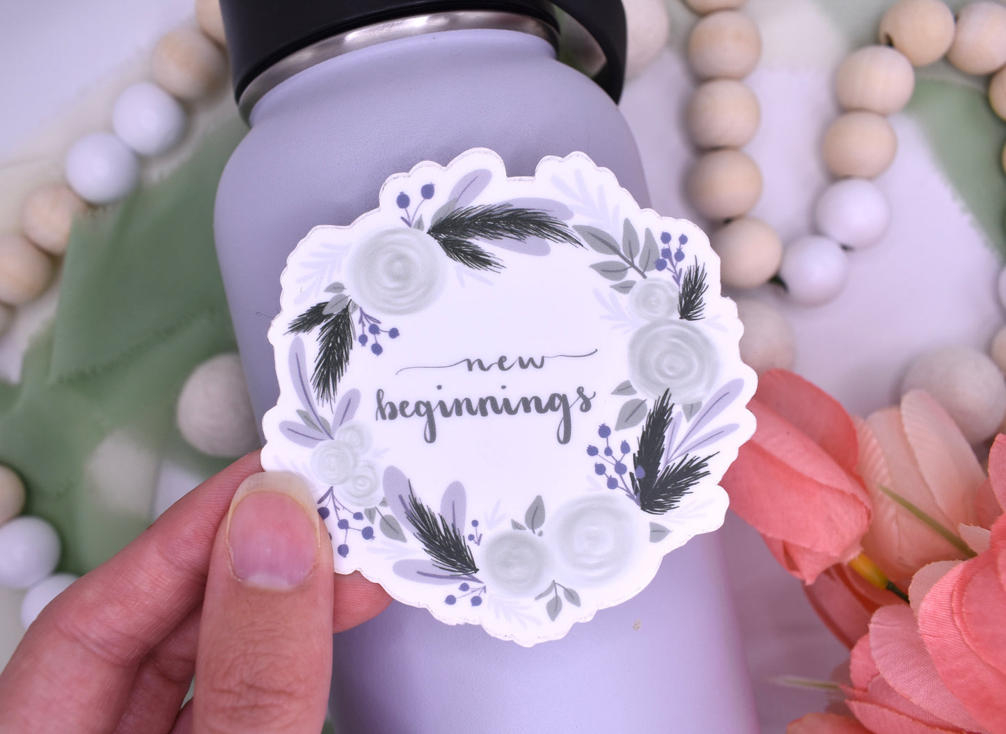 New Beginnings Wreath, 3x3in