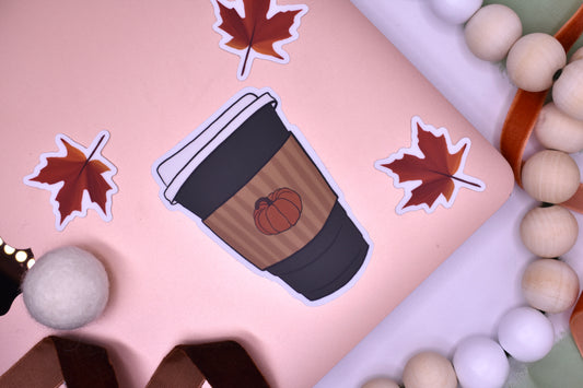 PSL Coffee Sticker, 2.12x3in