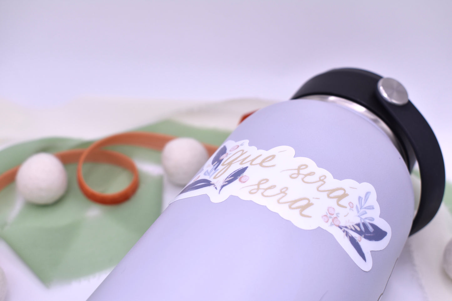 Que Sera Sera Sticker, 4x1.78in