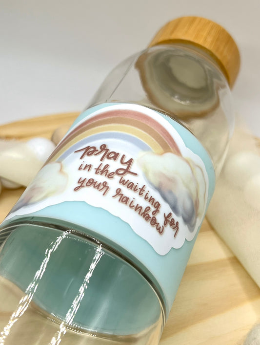 Rainbow Prayer Sticker, 4x2.55in