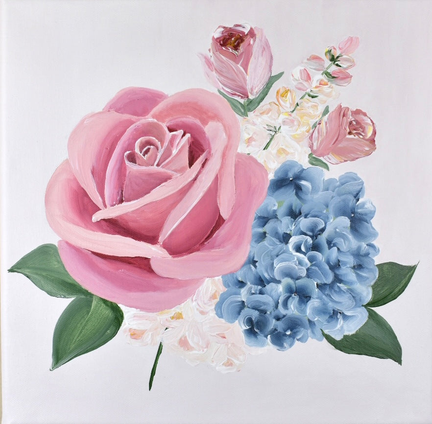 "Certainty of the Tides" - 12x12in Original Floral Painting