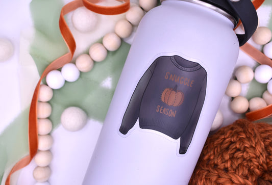 Snuggle Season Sticker, 2.59x3in