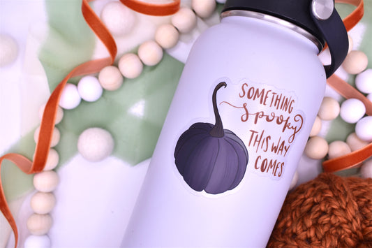 Spooky Pumpkin Sticker, 3x2.81in