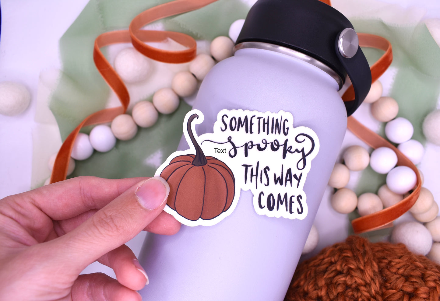 Spooky Pumpkin Sticker, 3x2.3in