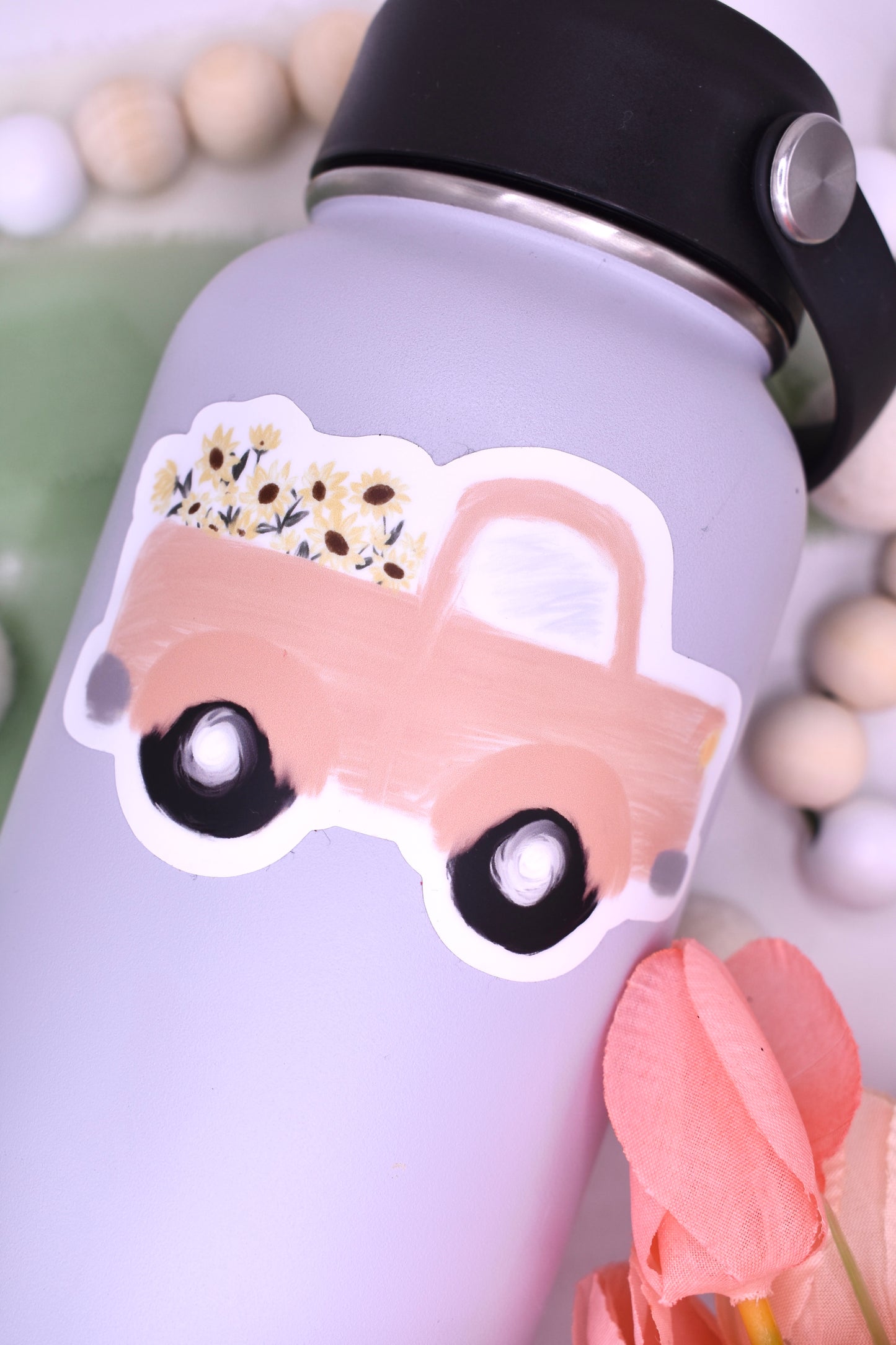 Summer Truck Sticker, 4x2.34in