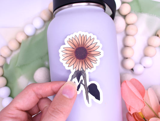 Sunny Sunflower Sticker, 1.77x3in