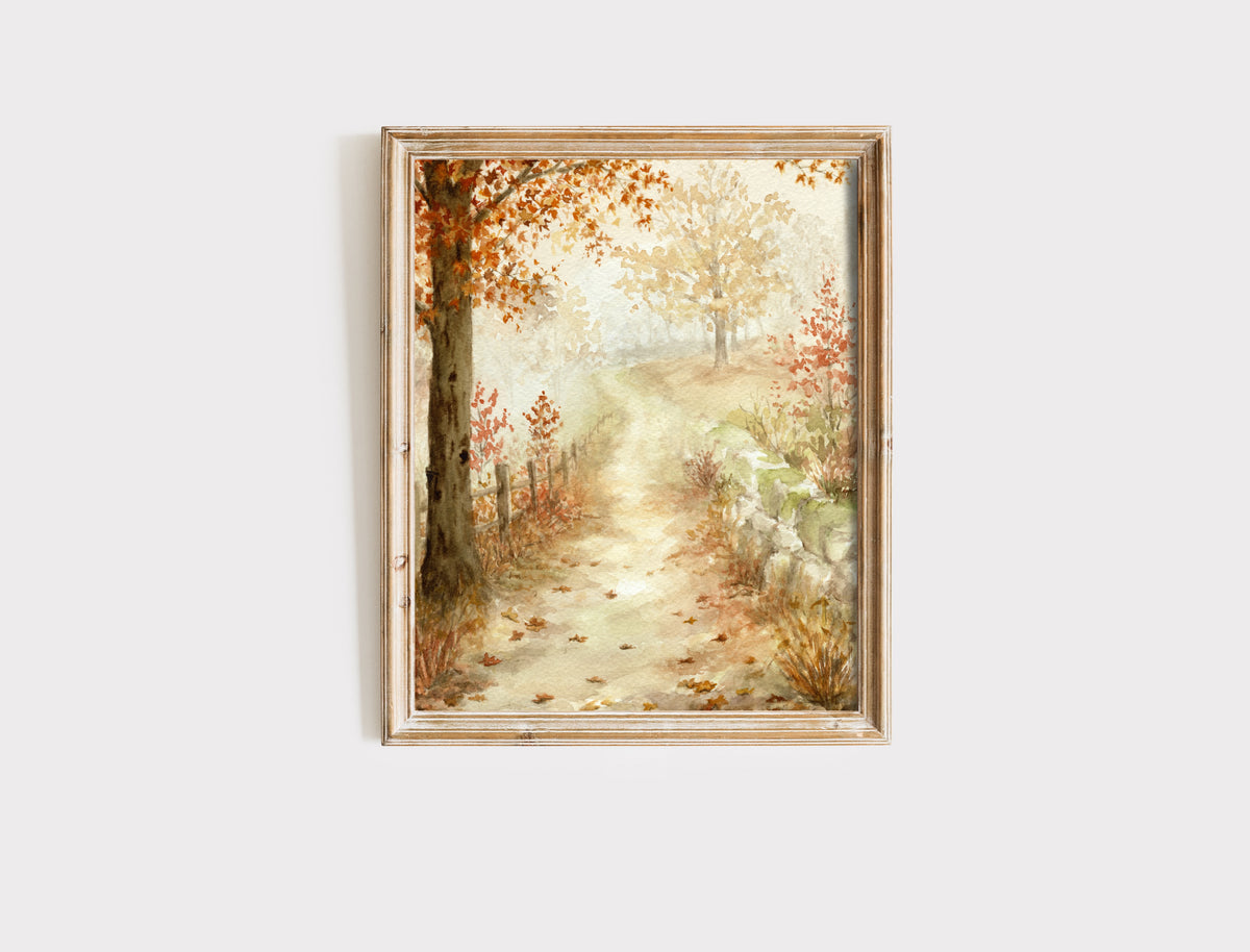 "Always Crunch the Leaves" - Art Print