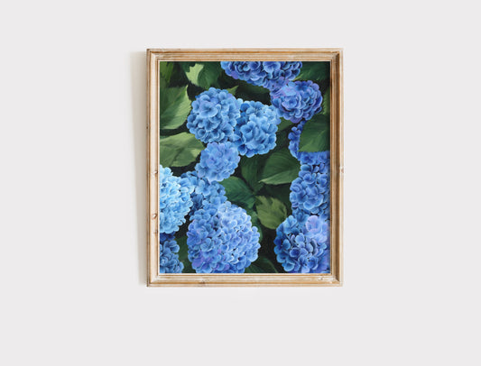 "Before the Day Spoke" - Hydrangea Art Print