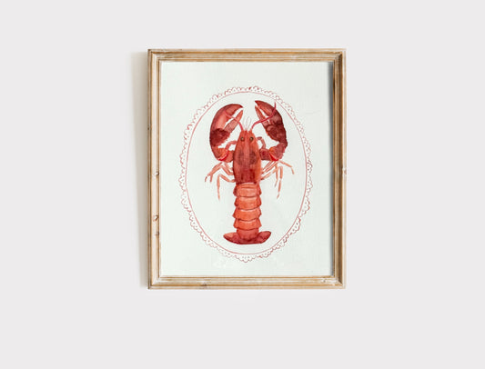 "Rachel" - Lobster Art Print