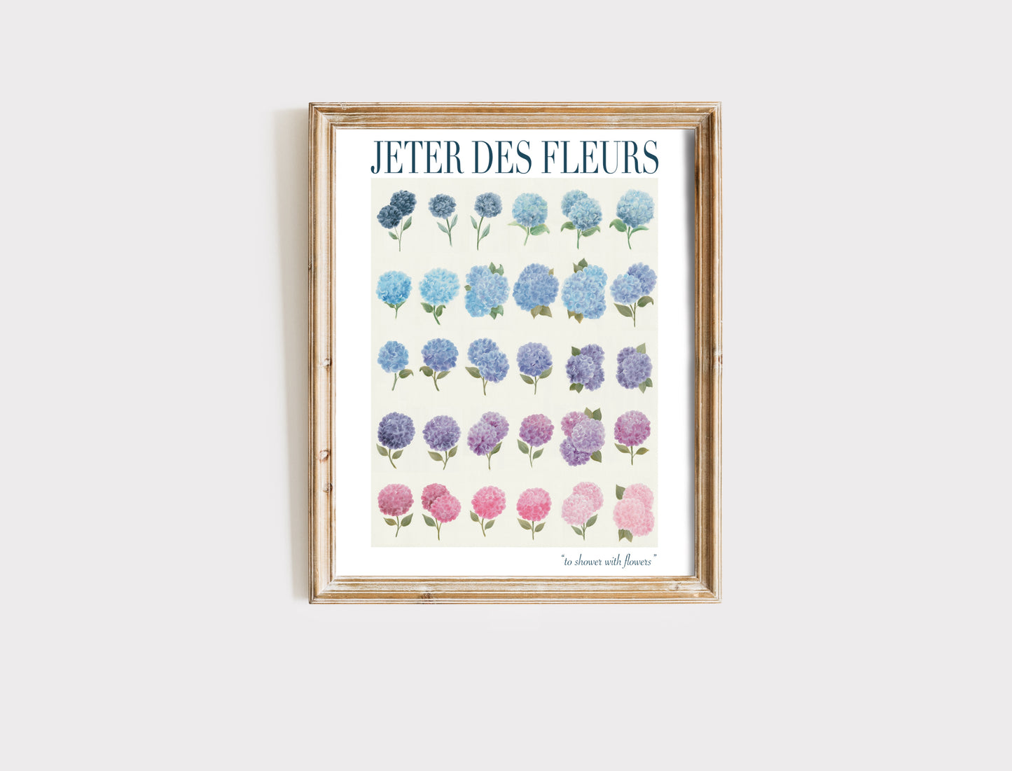 "Hydrangea Blues" Print Gift Set