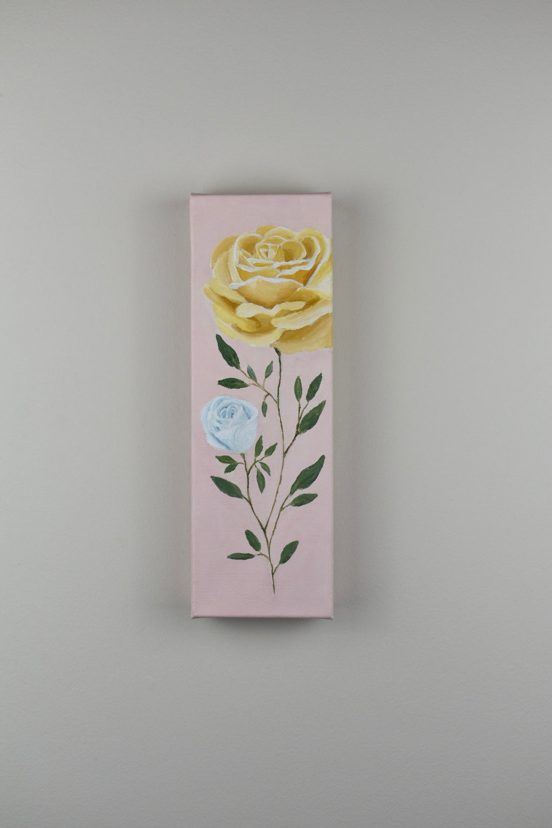 "Adelaide" - 4x12in Original Rose Painting