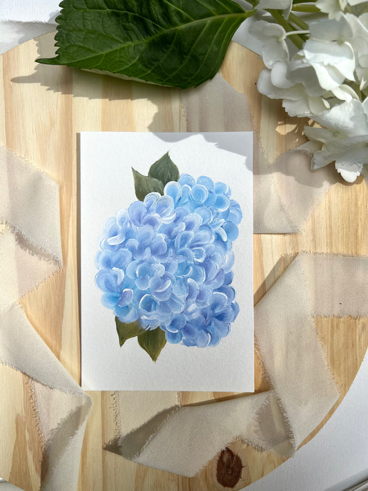 "11"- Hydrangea #11| 4x6in Original Hydrangea Painting