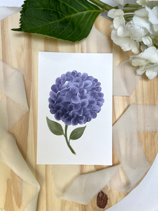 "19"- Hydrangea #19 | 4x6in Original Hydrangea Painting