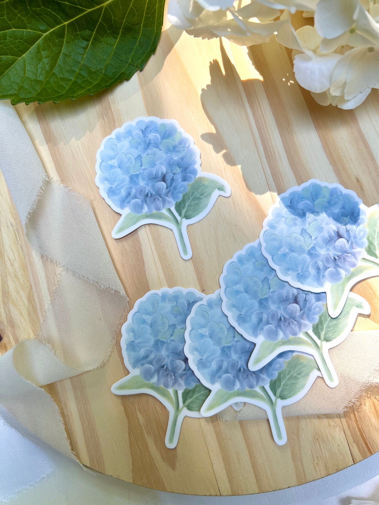 Blue Hydrangea Sticker, 2.47x3in