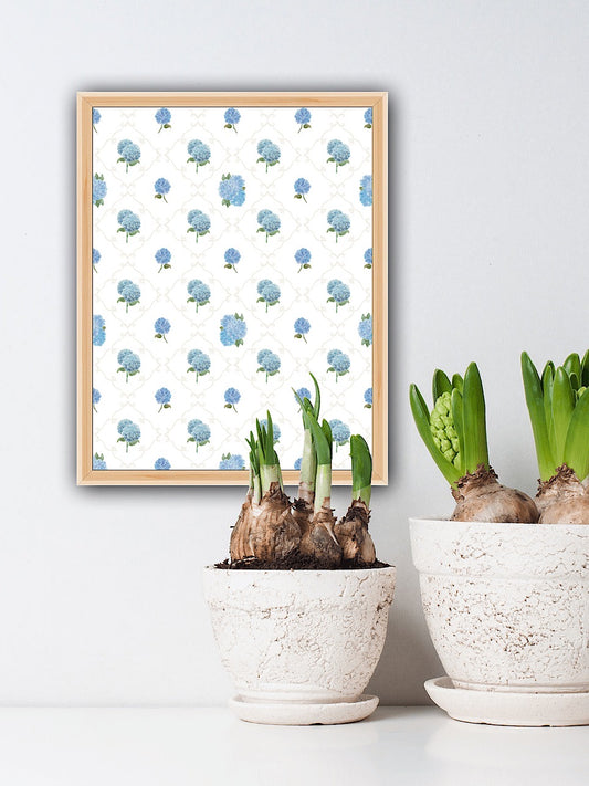 Hydrangea Pattern Art Print