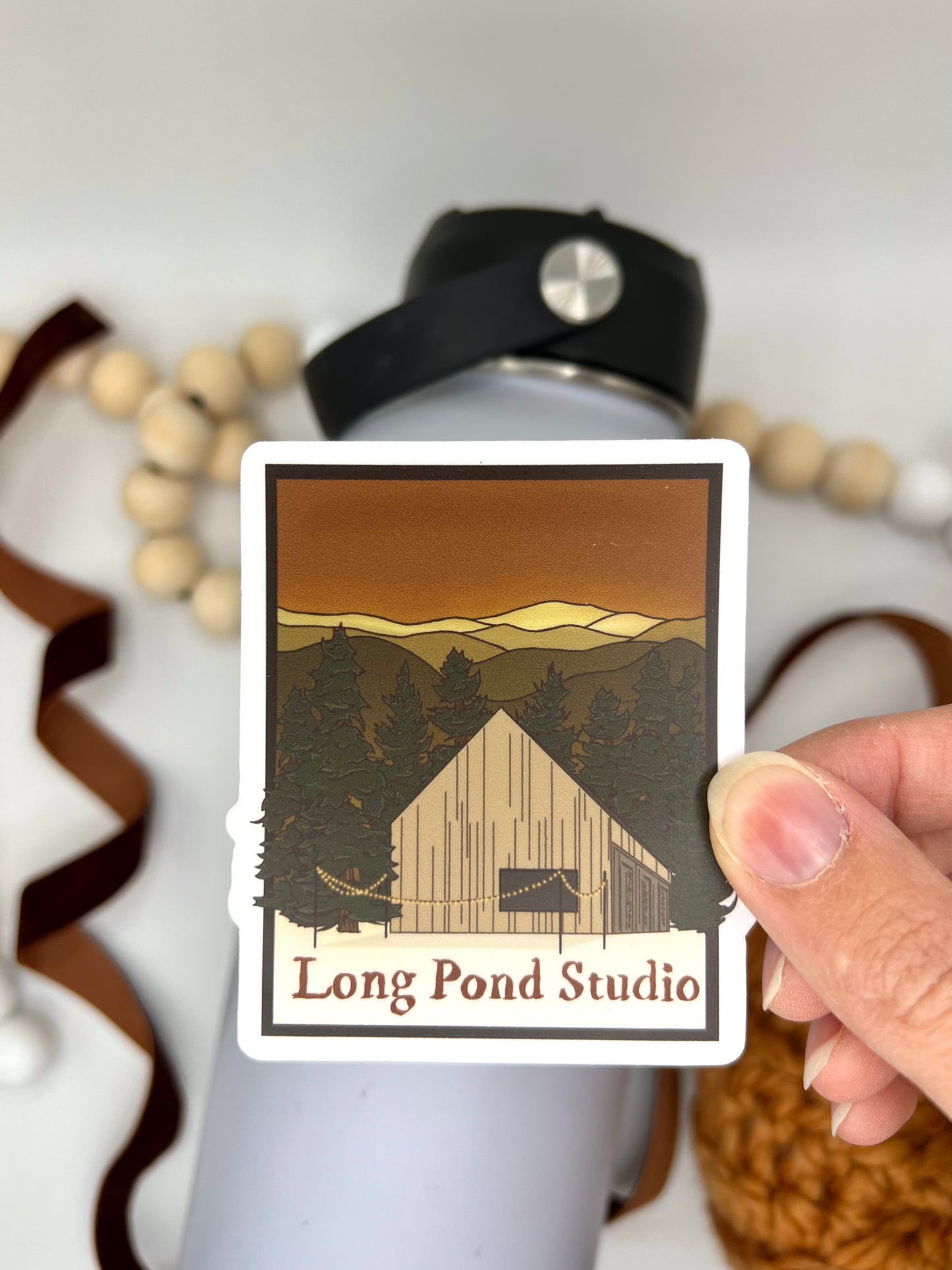 Long Pond Studio Sticker, 2.61x3in